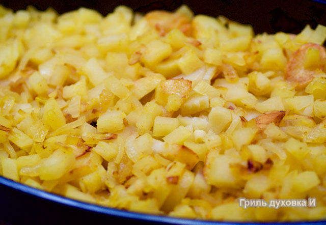 Картошка с ананасами в духовке